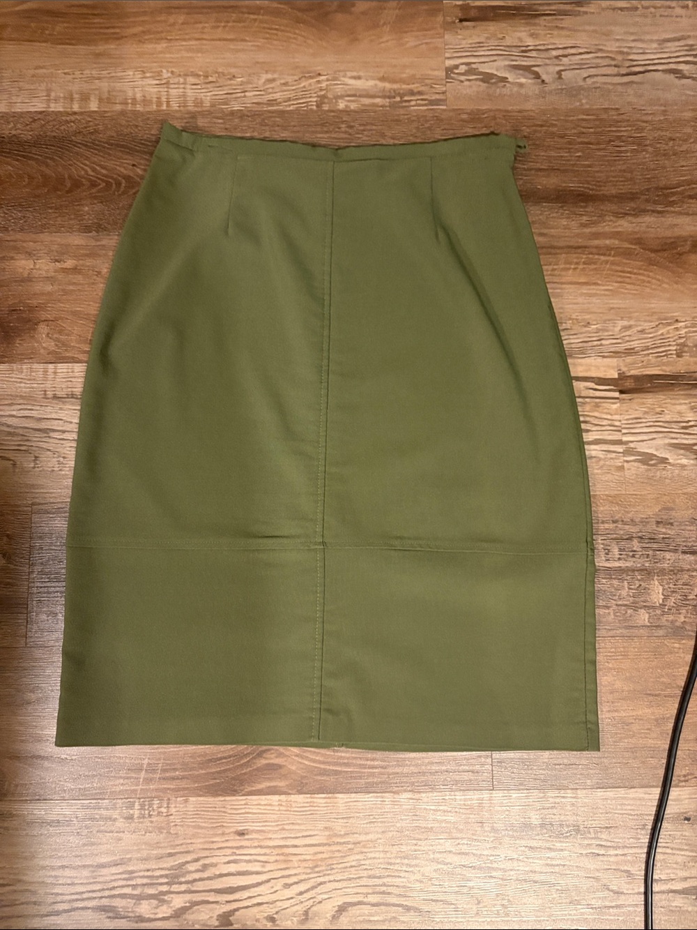 Clio Olive Green Pencil Skirt